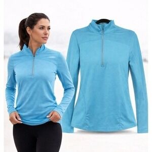Moret Ultra Speed Dri Long Sleeve Quarter Zip Fitness Top Lightweight Activewear